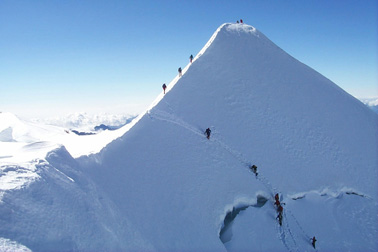 Castor des del cim nord-est