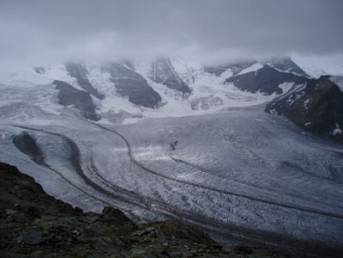 Gelera de Pers, en l'intent al Piz Bernina