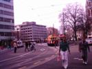 Christchurch's tram...yeah, and a blonde.