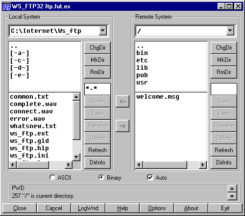 Pantalla configuració