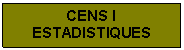 Cuadro de texto: CENS I ESTADISTIQUES


