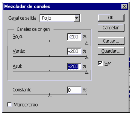 Ajustando al color rojo