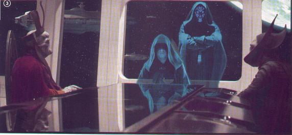 Nat Gunray conversando con Dart Sidious