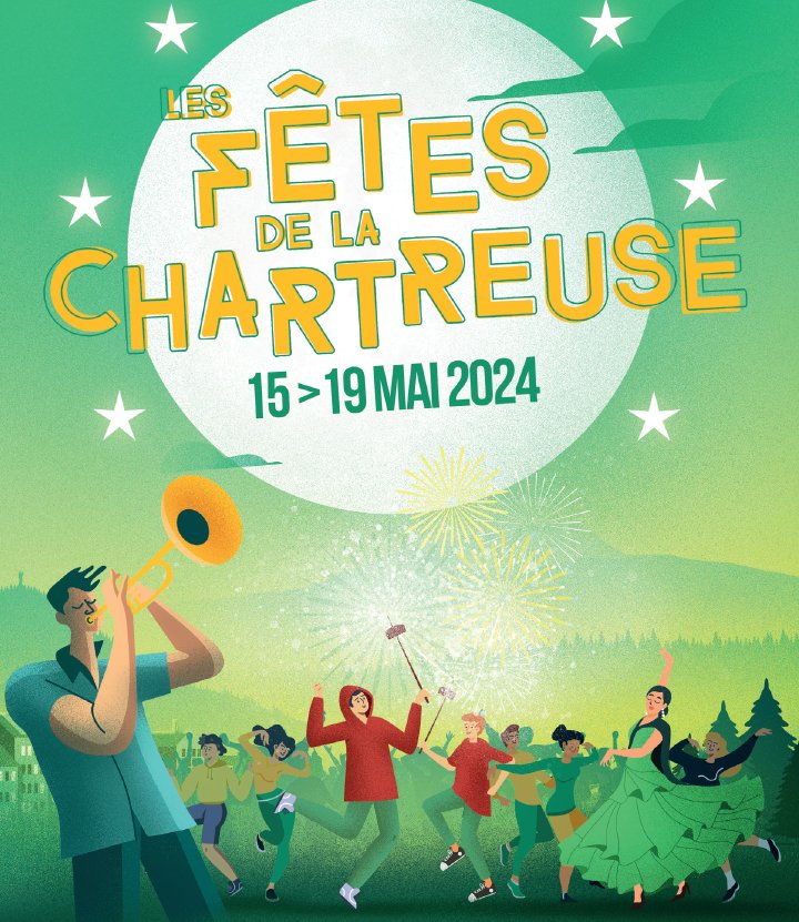 Cartell de les Fêtes de la Chartreuse, del 15 al 19 de maig de 2024