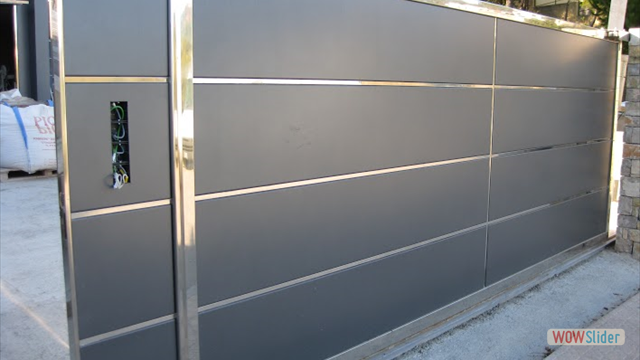 porta corredera inox. i ferro