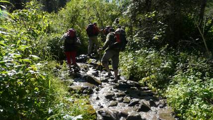 Camins enfangats de la vall del Orotoj