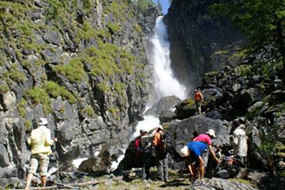La gran cascada del riu Tekeliu