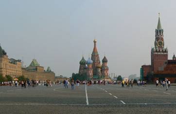 La famosa pla�a Roja de Moscou