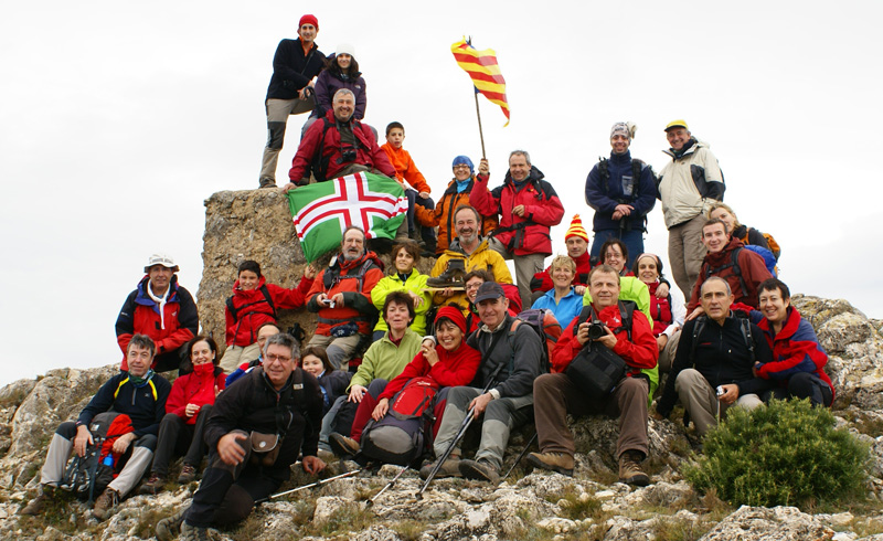 Al cim del Moll� Puntaire (728 m)