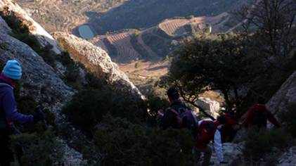 baixant el grau de l'Escletxa