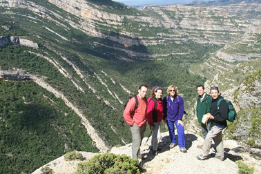 Pont Natural i Barranc de la Falconera des de Ventadors
