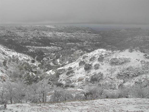 La serra de Montsant des de la Roca Corbatera
