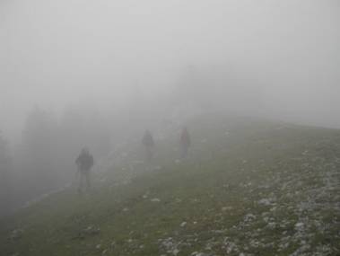 Carena de la serra de Moixer� amb boira