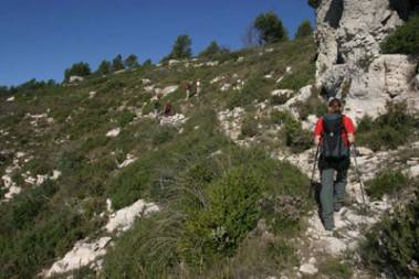 GR 65.5 pujant a l'Albiol