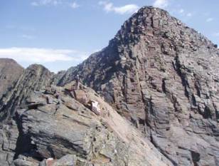 Arribant al cim de la Punta del Sabre