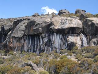 Zebra Rocks, a 4.000 m