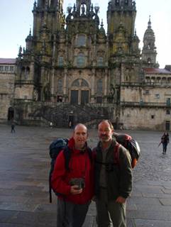 a la pla�a de l'Obradoiro de Santiago de Compostela