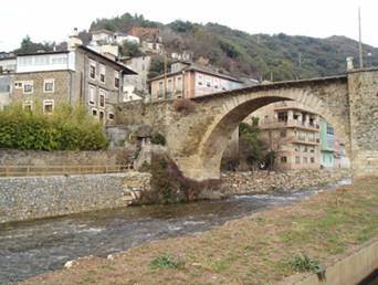 riu Burbia a Villafranca del Bierzo