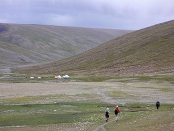 Arribant a Nimaling, 4.700 m