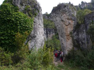 al barranc dels Tres Pilars
