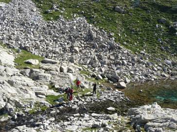 arribant als llacs de Coma les Bienes