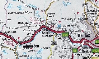 Modern Hebden Bridge area