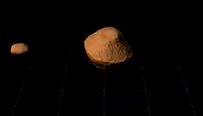 Asteroid 1994 KW4 animated