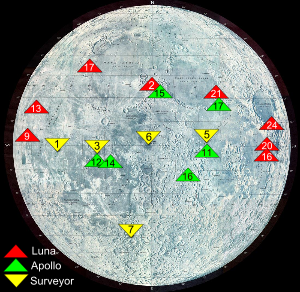 Moon Landing Map