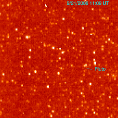 First Sighting of Pluto by New Horizons