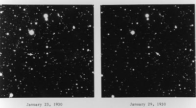 Discovery photographs of Pluto