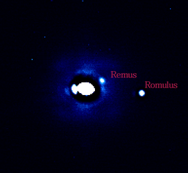 Asteroids Sylvia, Romulus and Remus
