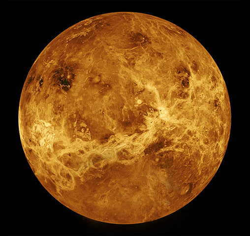 Venus photographed by the Magellan spacecraft