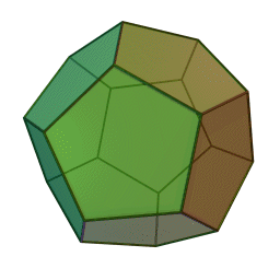 Dodecahedron rotating
