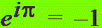 Relationship between e, i, &pi; and &minus;1