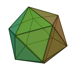 Icosahedron rotating