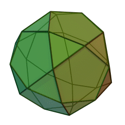 Icosidodecahedron rotating