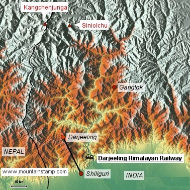 Darjeeling Himalayan Railway Map