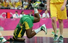 Basketball Player in Trouble