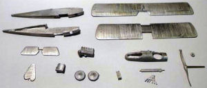 Las piezas que forman la maqueta