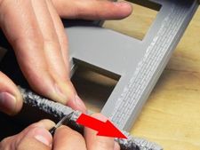 Eliminar las juntas de uni�n visibles con una cuchilla