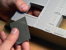 Lijar los bordes del edificio