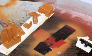 Pintar las piezas del interior