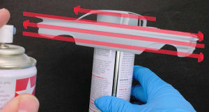 Aplicar la pintura moviendo de lado a lado