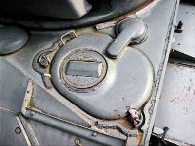 Blindaje de un carro de combate ligero con una textura muy fina