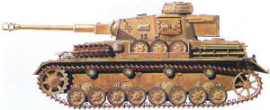 Panzer IV en color marr�n arena