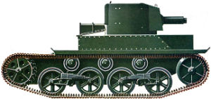 Carro ligero Mk.I (A4E2) de 1930 camuflado de color N� 24