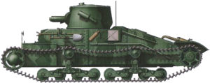 Carro de infanter�a 'Matilda' Mk.I camuflado con los colores G.3 y G.4