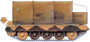 Carro de combate �camuflado� como cami�n