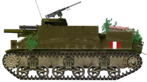 Ca��n autopropulsado M7 �Priest�, de 1945, pero con el color SCC2