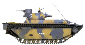 Veh�culo ambifio con camuflaje improvisado